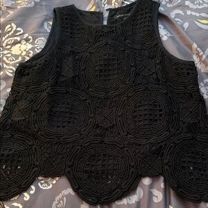 Banana Republic Black Lace Crop Top